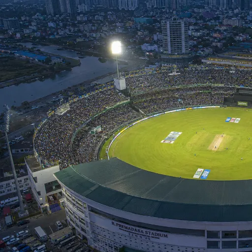 R. Premadasa Stadium Colombo packed with fans during England cricket tour 2026, driving UK tourist arrivals in Sri Lanka