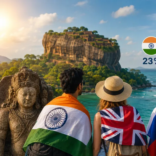 Indian and British tourists representing Sri Lanka's top two source markets in 2026 according to SLTDA tourism statisticsIndian and British tourists representing Sri Lanka's top two source markets in 2026 according to SLTDA tourism statistics