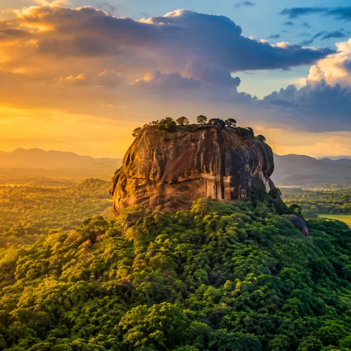 Sigiriya Rock Fortress at golden hour representing Sri Lanka's feature in Travel + Leisure 50 Best Places to Travel 2026